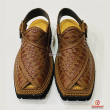 Load image into Gallery viewer, Authentic Brown Peshawari Sandals for Men
