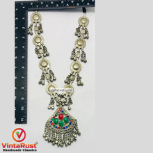 Load image into Gallery viewer, Handmade Tribal Necklace with Colorful Gemstones
