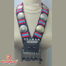 Load image into Gallery viewer, Handmade Beaded Necklace With Vintage Pendant
