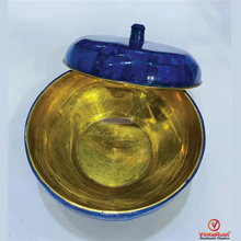 Load image into Gallery viewer, Handmade Lapis Lazuli Blue Mosaic Decorative Bowl with Lid
