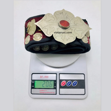 Load image into Gallery viewer, Belly Dance Wide Belt, Handmade Vintage Turkman Belt
