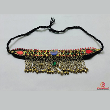 Load image into Gallery viewer, Handmade Tribal Choker with Bells
