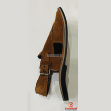 Load image into Gallery viewer, Brown Suede Peshawari Sandals

