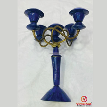 Load image into Gallery viewer, Pure Lapis Lazuli Candle Holder
