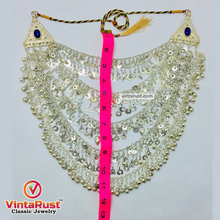 Load image into Gallery viewer, Tribal Silver Kuchi Multilayers Bells Necklace
