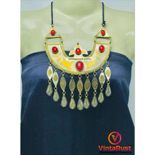 Load image into Gallery viewer, Vintage Long Chain Turkman Pendant Necklace
