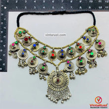 Load image into Gallery viewer, Gypsy Ethnic Necklace Made With Vintage Pieces
