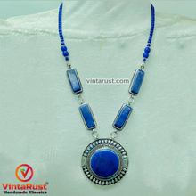 Load image into Gallery viewer, Blue Lapis Lazuli Pendant Necklace
