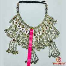 Load image into Gallery viewer, Vintage Tribal Necklace Embellished with Fish Motifs
