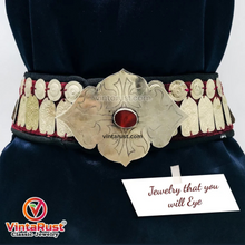 Load image into Gallery viewer, Belly Dance Wide Belt, Handmade Vintage Turkman Belt
