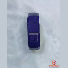 Load image into Gallery viewer, Handmade Minimalist Blue Lapis Gemstone Barcelet
