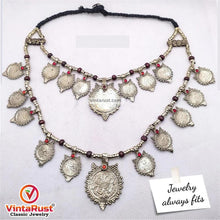 Load image into Gallery viewer, Tribal Vintage Two Layers Coins Necklace
