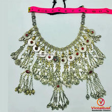 Load image into Gallery viewer, Vintage Tribal Necklace Embellished with Fish Motifs
