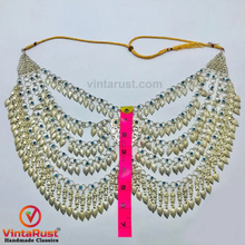 Load image into Gallery viewer, Afghani Tribal Silver Kuchi Multilayers Bib Necklace
