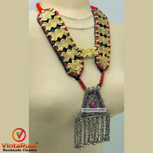 Load image into Gallery viewer, Silver Kuchi Long Bells Pendant Necklace
