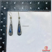 Load image into Gallery viewer, Boho Lapis Lazuli Minimalist Drop Earrings
