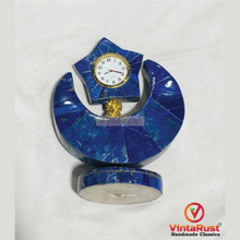 Load image into Gallery viewer, Handmade Stylish Lapis Lazuli Table Clock
