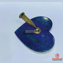 Load image into Gallery viewer, Heart Shaped Lapis Lazuli Pen Holder,
