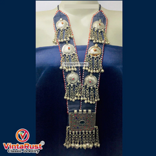 Load image into Gallery viewer, Vintage Long Chain Turkmen Big Pendant Style Necklace

