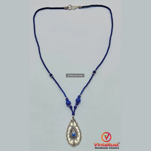 Load image into Gallery viewer, Vintage Lapis Lazuli Minimalist Pendant Necklace
