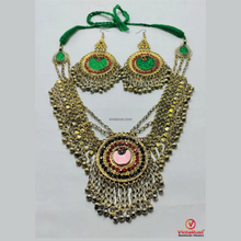 Load image into Gallery viewer, Handmade Afghan Necklace and Earrings
