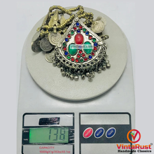 Load image into Gallery viewer, Handmade Vintage Coins Necklace With Stones

