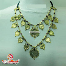 Load image into Gallery viewer, Tribal Vintage Two Layers Coins Necklace
