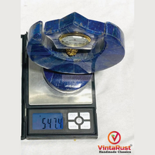 Load image into Gallery viewer, Handmade Stylish Lapis Lazuli Table Clock

