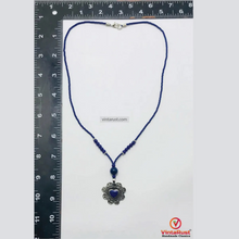 Load image into Gallery viewer, Genuine Royal Blue Lapis Lazuli Heart Shape Stone Necklace
