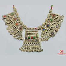 Load image into Gallery viewer, Beaded Chain Coins Afghan Necklace
