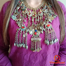 Load image into Gallery viewer, Vintage Tribal Necklace Embellished with Fish Motifs
