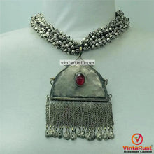 Load image into Gallery viewer, Vintage Handmade Silver Pendant Necklace
