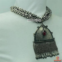 Load image into Gallery viewer, Vintage Handmade Silver Pendant Necklace
