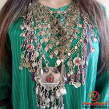Load image into Gallery viewer, Vintage Tribal Necklace Embellished with Fish Motifs
