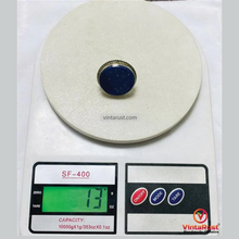 Load image into Gallery viewer, Round Lapis Lazuli Stone Ring Unisex Gemstone Ring For Gift
