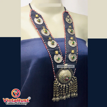 Load image into Gallery viewer, Turkmen Big Pendant Necklace With Coins
