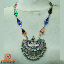 Load image into Gallery viewer, Handmade Colorful Boho Statement Necklace
