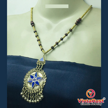 Load image into Gallery viewer, Handmade Beaded Chain Vintage Pendant Necklace
