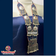 Load image into Gallery viewer, Vintage Long Chain Turkmen Big Pendant Style Necklace

