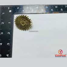 Load image into Gallery viewer, Antique Gold Tone Sunflower Ring
