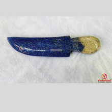 Load image into Gallery viewer, Natural Lapis lazuli Handmade Knife
