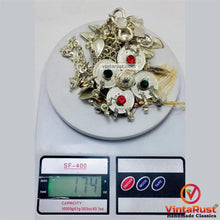 Load image into Gallery viewer, Long Two Layers Silver Pendant Necklace
