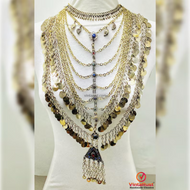 Oversized Multi Strand Festival Choker Necklace