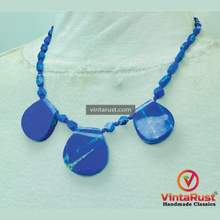 Load image into Gallery viewer, Blue Lapis Handmade Gemstone Beaded Necklace
