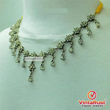 Load image into Gallery viewer, Indian Style Dangling Silver Gems Necklace
