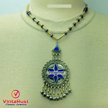 Load image into Gallery viewer, Handmade Beaded Chain Vintage Pendant Necklace
