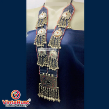 Load image into Gallery viewer, Vintage Long Chain Turkmen Big Pendant Style Necklace
