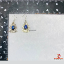 Load image into Gallery viewer, Turkman Lapis Lazuli Lightweight Dangle Earrings
