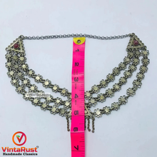 Load image into Gallery viewer, Afghan Multilayer Bib Kuchi Necklace
