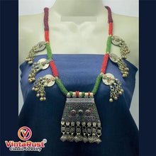 Load image into Gallery viewer, Antique Tribal Nomadic Beaded Necklace
